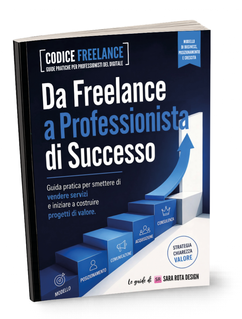 Copertina della guida gratuita Da Freelance a professionista di Successo di Codice Freelance